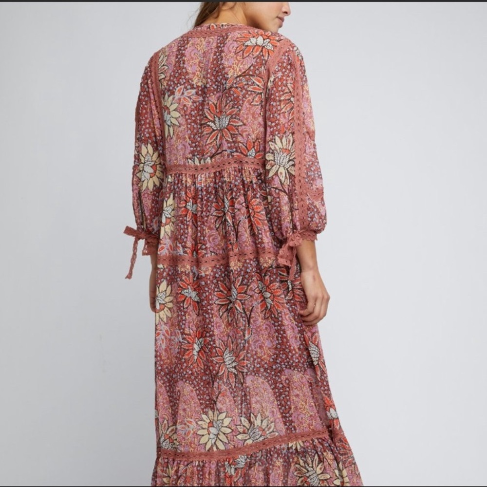 Free People Grasslands Kimono Rose - Picture 3 of 9